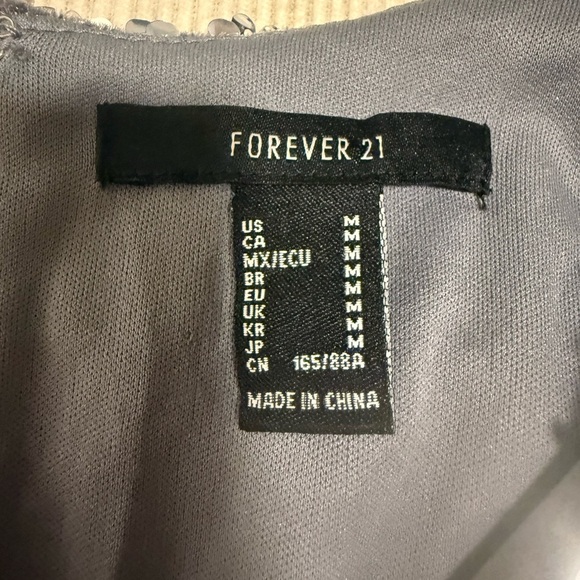 Forever 21 Silver Sequin Mini Dress - Picture 7 of 8